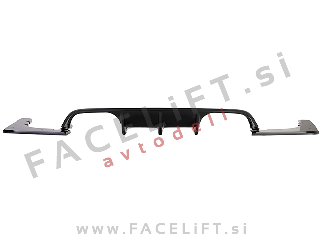 BMW M4 F82 F83 14- difuzor M-Performance izgled črni (sijaj)