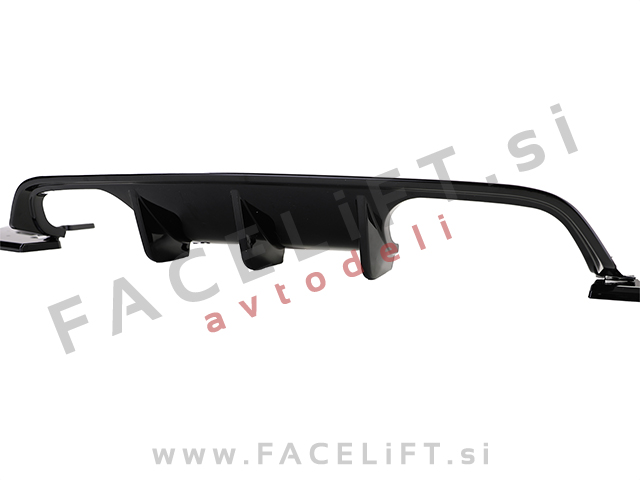 BMW M4 F82 F83 14- difuzor M-Performance izgled črni (sijaj)