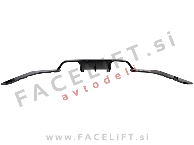 BMW M4 F82 F83 14- difuzor M-Performance izgled črni (sijaj)