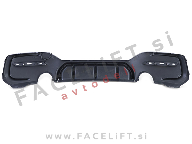BMW 1 F20 F21 LCI 15-19 difuzor M-Performance izgled črni (sijaj)