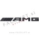 Mercedes AMG emblem (3D nalepka) črna (mat)