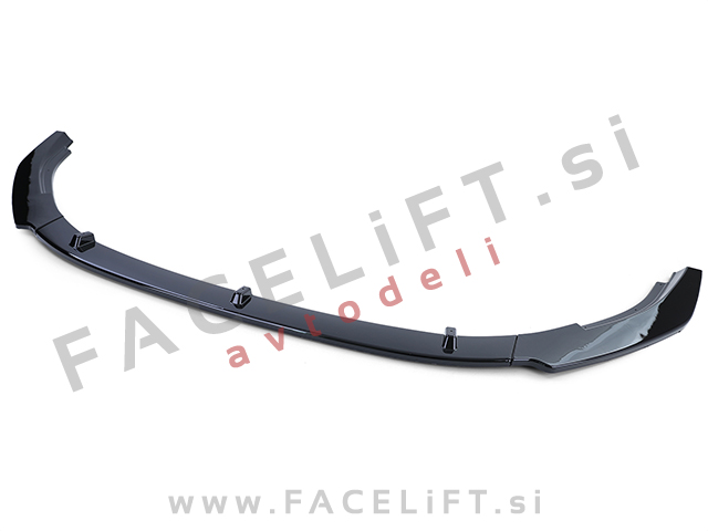 VW Golf 6 GTI 08-12 podaljšek sprednjega odbijača črni (sijaj)