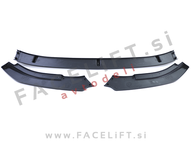 VW Golf 6 GTI 08-12 podaljšek sprednjega odbijača črni (sijaj)