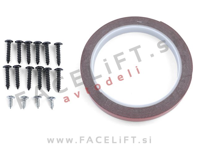 VW Golf 6 GTI 08-12 podaljšek sprednjega odbijača črni (sijaj)