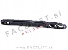 Mercedes E Limuzina W213 16-20 difuzor z nastavki za izpuh Mercedes E Limuzina W213 16-20 difuzor z nastavki za izpuh