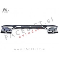 Mercedes E Limuzina W213 16-20 difuzor z nastavki za izpuh Mercedes E Limuzina W213 16-20 difuzor z nastavki za izpuh