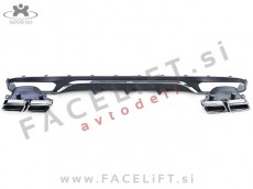 Mercedes E Limuzina W213 16-20 difuzor z nastavki za izpuh Mercedes E Limuzina W213 16-20 difuzor z nastavki za izpuh