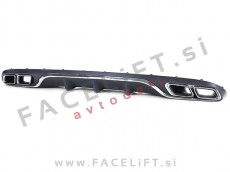 Mercedes E Limuzina W213 16-20 difuzor z nastavki za izpuh