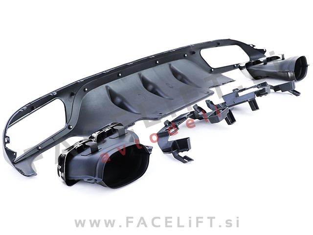 Mercedes E Limuzina W213 16-20 difuzor z nastavki za izpuh