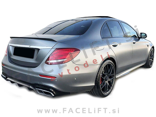 Mercedes E Limuzina W213 16-20 difuzor z nastavki za izpuh