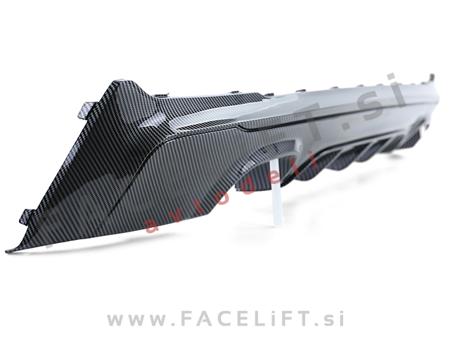 BMW 2 F22 F23 M 13-21 difuzor M-Performance izgled karbon (sijaj)