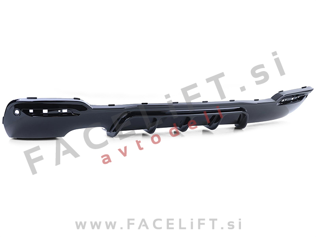 BMW 3 Gran Turismo F34 M 13-20 difuzor M-Performance izgled črni (sijaj)