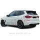 BMW X3 G01 M 17- difuzor z nastavki za izpuh M-Performance izgled črni (sijaj)