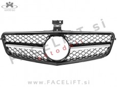 Mercedes C W204 11-14 maska črna kromirana (sijaj) AMG izgled