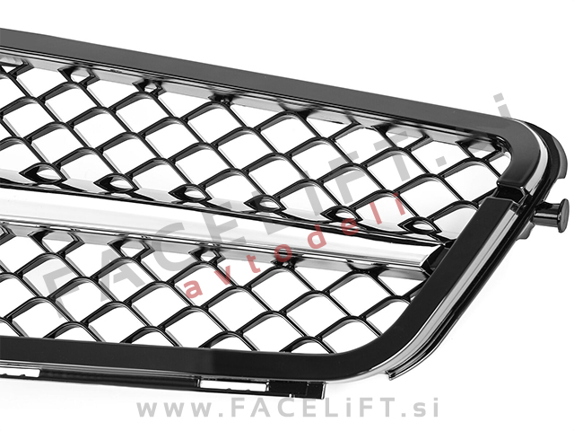 Mercedes C W204 11-14 maska črna kromirana (sijaj) AMG izgled