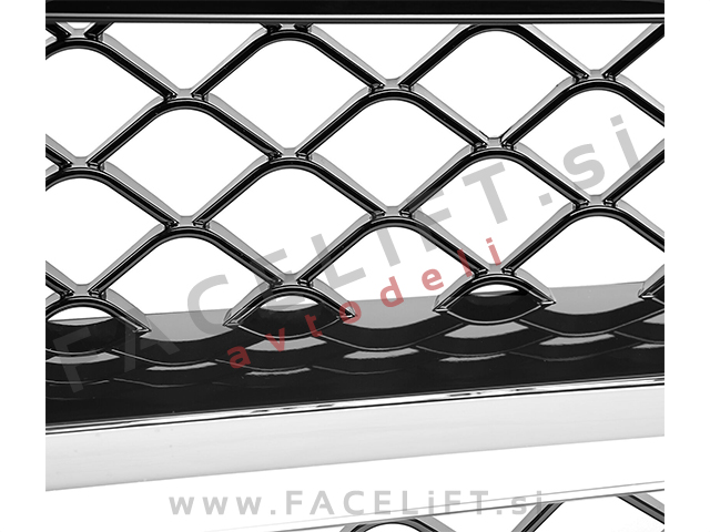 Mercedes C W204 11-14 maska črna kromirana (sijaj) AMG izgled