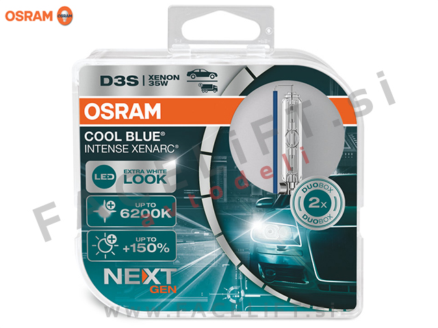 Xenon žarnice Osram Cool Blue Intense Xenarc Next Gen D3S (PK32d-5) 6200K 35W