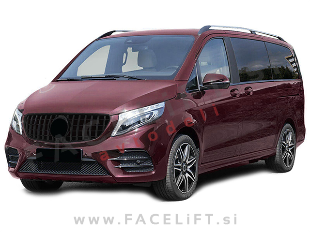 Mercedes V, Vito W447 19- maska črna (sijaj)