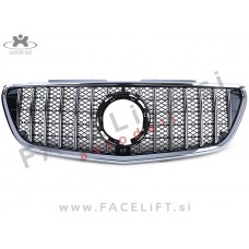 Mercedes V, Vito W447 19- maska črna kromirana (sijaj) Mercedes V, Vito W447 19- maska črna kromirana (sijaj)