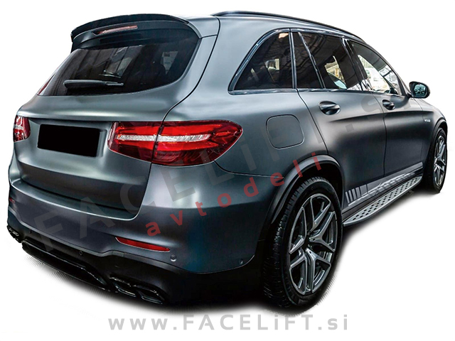 Mercedes GLC X253 15-19 strešni spojler črni (sijaj)