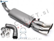 Audi 80, 90, Coupe B3 86-91 športni izpušni lonec 2x 76mm DTM