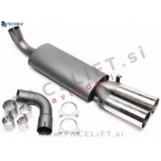 Audi 80, 90, Coupe B3 86-91 športni izpušni lonec 2x 76mm