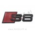 Audi S8 emblem (3D nalepka) črni (mat)