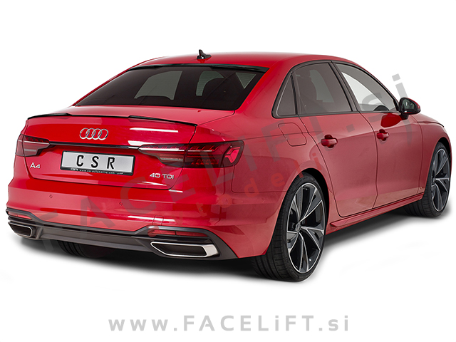 Audi A4 Limuzina B9 8W 15- spojler za prtljažnik črni sijaj