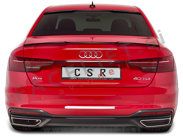 Audi A4 Limuzina B9 8W 15- spojler za prtljažnik črni sijaj