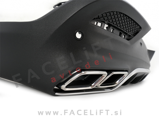 Mercedes GLE Coupe C292 AMG Line 15-19 difuzor z nastavki za izpuh GLE63 izgled