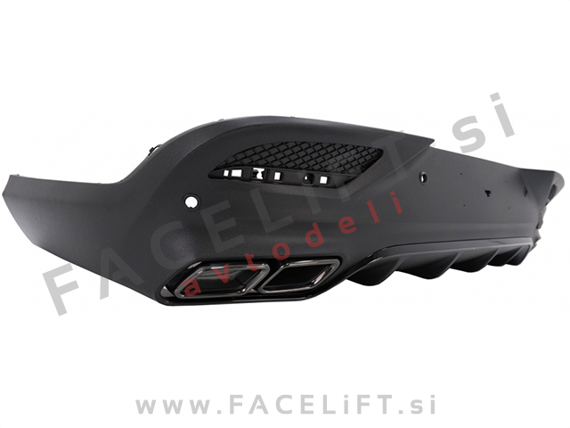 Mercedes GLE Coupe C292 AMG Line 15-19 difuzor z nastavki za izpuh Night Package GLE63 izgled