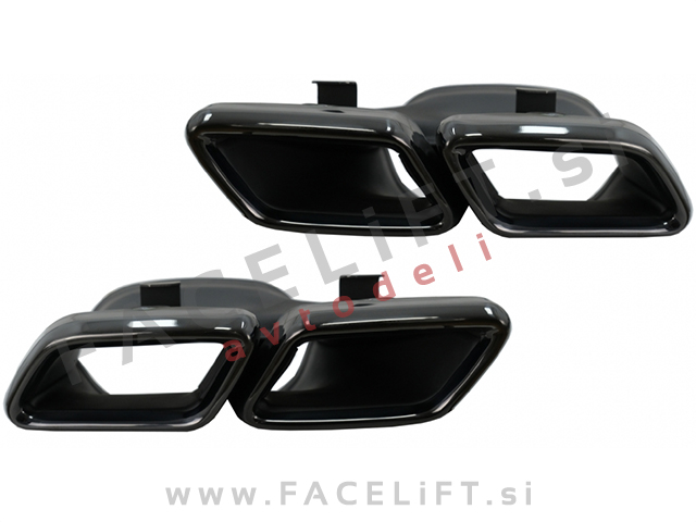 Mercedes GLE Coupe C292 AMG Line 15-19 difuzor z nastavki za izpuh Night Package GLE63 izgled