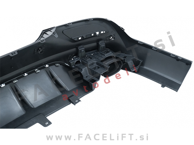 Mercedes GLE Coupe C292 AMG Line 15-19 difuzor z nastavki za izpuh Night Package GLE63 izgled