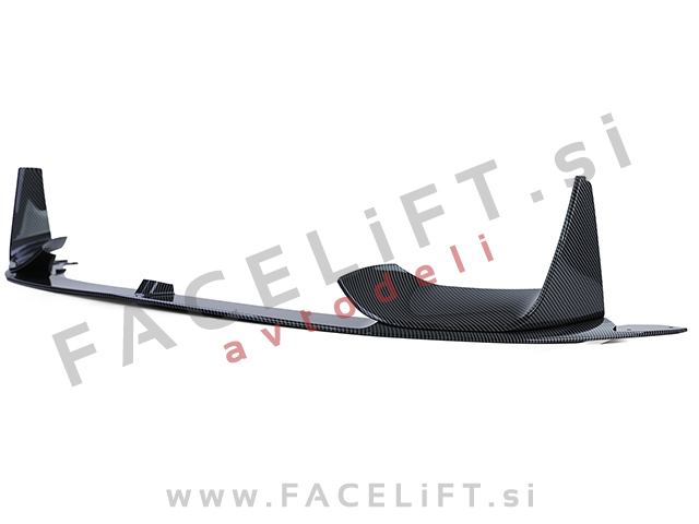 BMW 3 F30, M3 F80 11-19 podaljšek sprednjega odbijača karbon (sijaj)