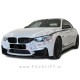 BMW 3 F30, M3 F80 11-19 podaljšek sprednjega odbijača karbon (sijaj)