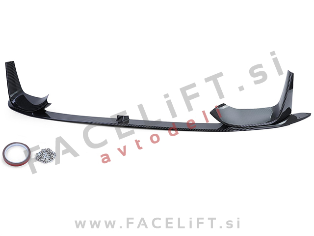 BMW 4 F32 F33, M4 F82 F83 13- podaljšek sprednjega odbijača karbon sijaj