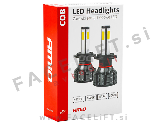 LED kit H1 COB 4Side Series 38W (3800lm) 6500K 12V 24V