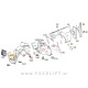 Mercedes C W204 07-11 sprednji kolotek, sprednji del levi