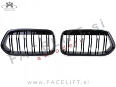 BMW X2 F39 18- ledvičke črne (sijaj)