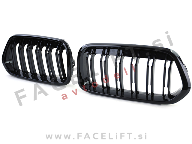BMW X2 F39 18- ledvičke črne (sijaj)