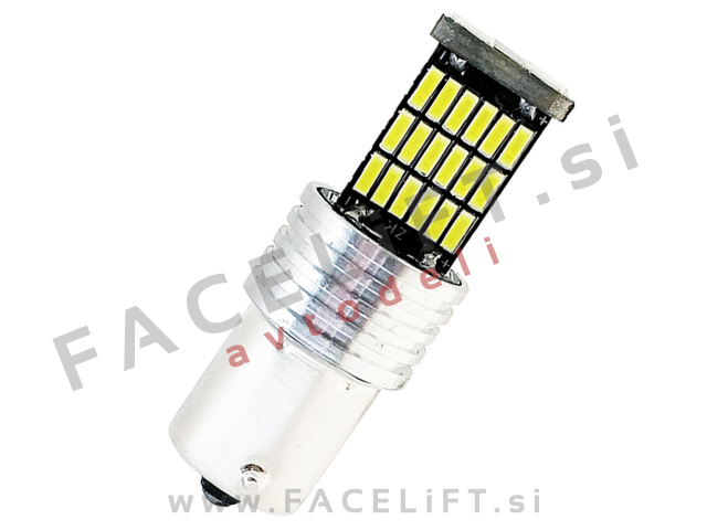 LED žarnica P21W (BA15s / 1156) 45x LED (4014) 5W 850lm CANBUS 12V