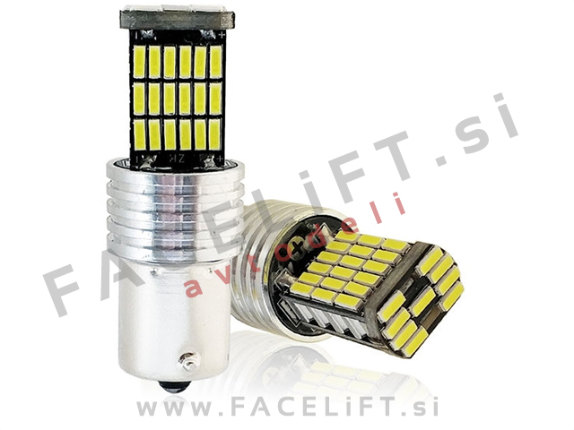 LED žarnica P21W (BA15s / 1156) 45x LED (4014) 5W 850lm CANBUS 12V