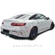 Mercedes E Cabrio Coupe A238 C238 AMG Line 16-20 difuzor z nastavki za izpuh črni sijaj