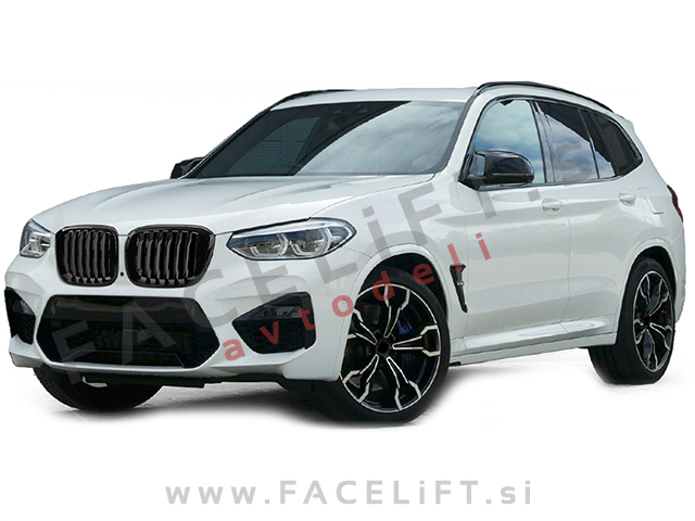 BMW X4 G02 18- ledvičke črne (sijaj)