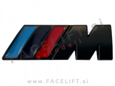 BMW M emblem (3D nalepka) črni (mat) BMW M emblem (3D nalepka) črni (mat)