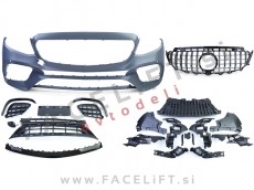 Mercedes E W213 16-20 sprednji odbijač z masko AMG izgled PDC Mercedes E W213 16-20 sprednji odbijač z masko AMG izgled PDC