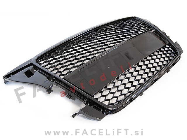 Audi A3 8P 8PA 08-12 maska RS3 izgled črna (sijaj)