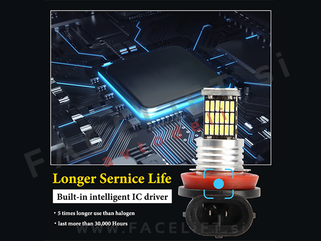 LED žarnica H11 (PGJ19-2) 45x LED (4014) 900lm CANBUS 12V