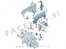 Audi A6 C5 4B 01-05 sprednji blatnik levi