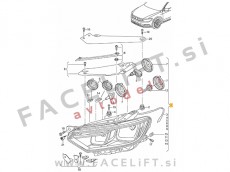 VW Passat B8 14- žaromet desni